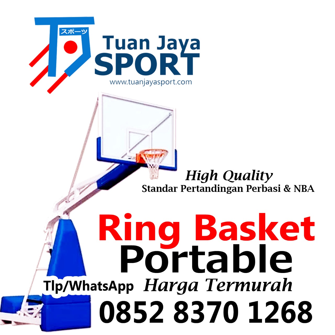 Pemasangan RIng Basket Portable Tuan Jaya Sport | 0812 1208 4448